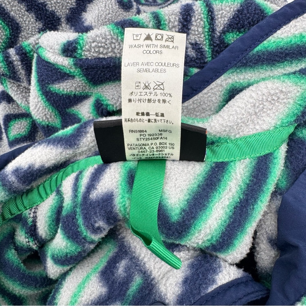 Vintage Patagonia Mens Synchilla Snap-T Fleece Pullover Aztec Tribal Pattern SzS - Picture 10 of 10